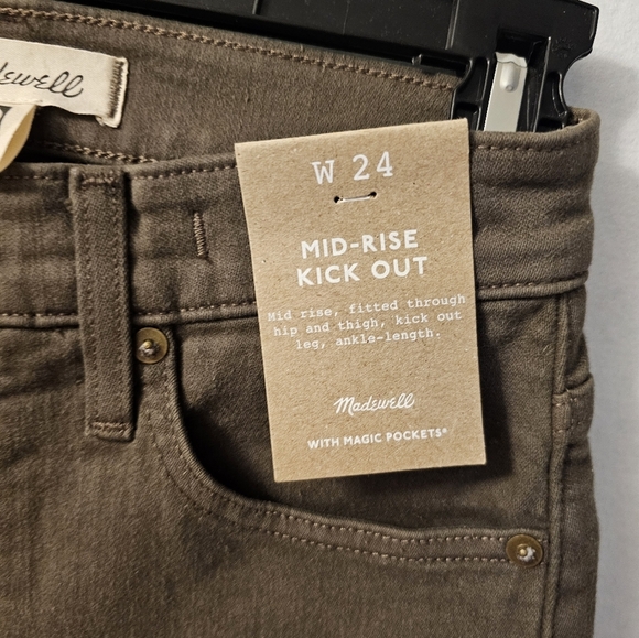 Madewell Mid-Rise Kick Out Womens Size 24 NWT - Picture 2 of 6